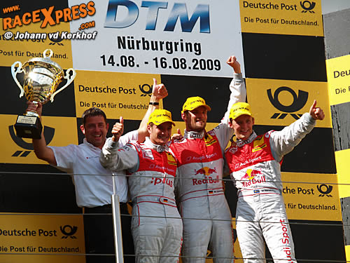 podium DTM-race Nürburgring